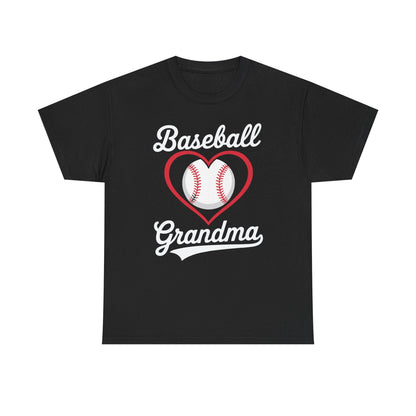 Baseball Grandma Shirt Women Baseball Heart Mothers Day T-Shirt