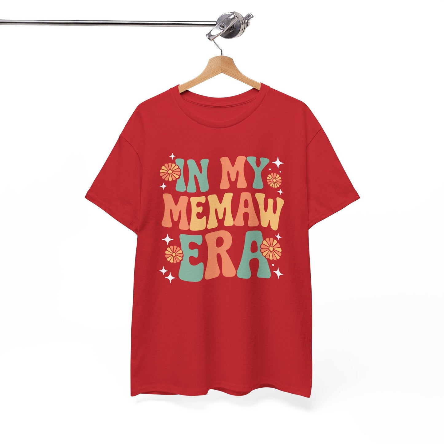 In My Memaw Era Funny Sarcastic Groovy Retro Mothers Day T-Shirt
