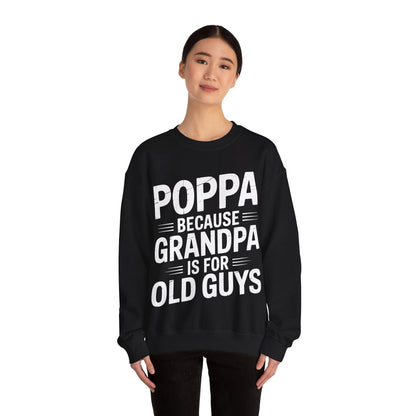 Poppa Grandpa From Grandkids Father's Day Poppa Sweatshirt