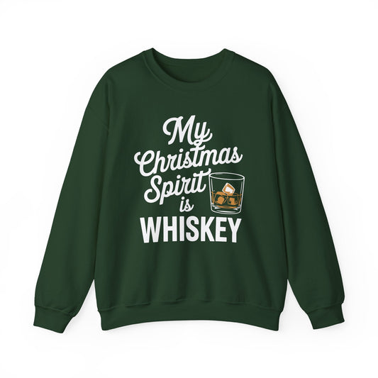 Funny Christmas Drinking Shirt Whiskey Liquor Drinker Saying Sweatshirt