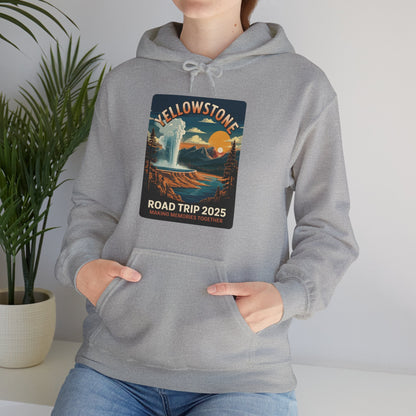 Yellowstone Family Road Trip 2025 National Park Outdoor Hoodie