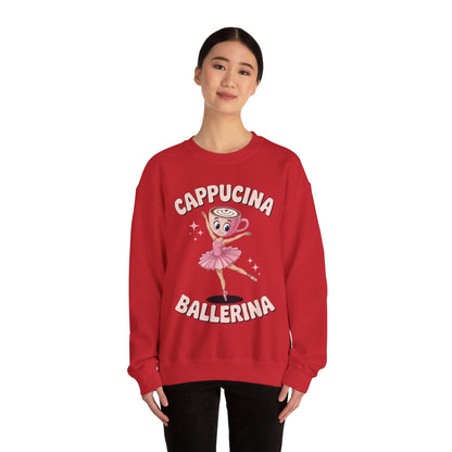 Funny Ballerina Cappuccina Coffee Dance Lovers Italian Meme Sweatshirt