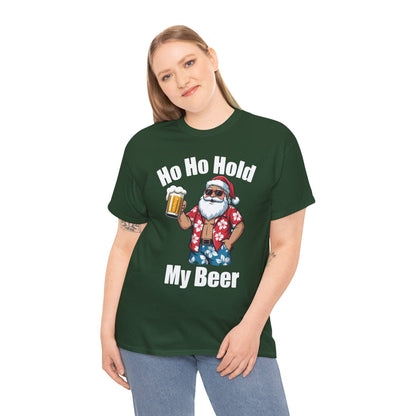 Funny Santa With Sunglasses And Beer Christmas in July T-Shirt