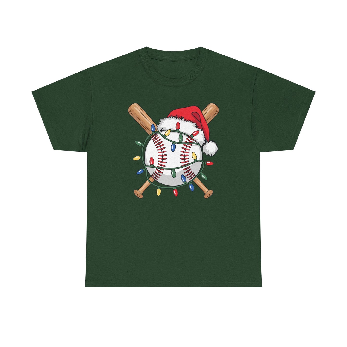 Santa Sports Design For Men Boys Christmas Baseball Player T-Shirt