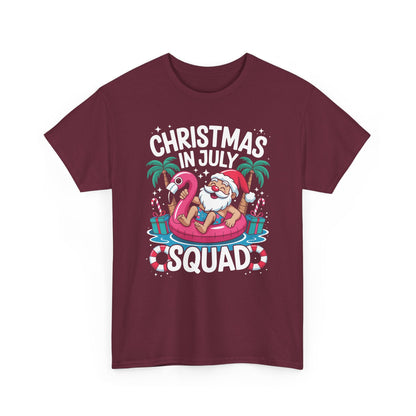 Christmas In July 2025 Squad Summer Beach Vacation Xmas Cool T-Shirt