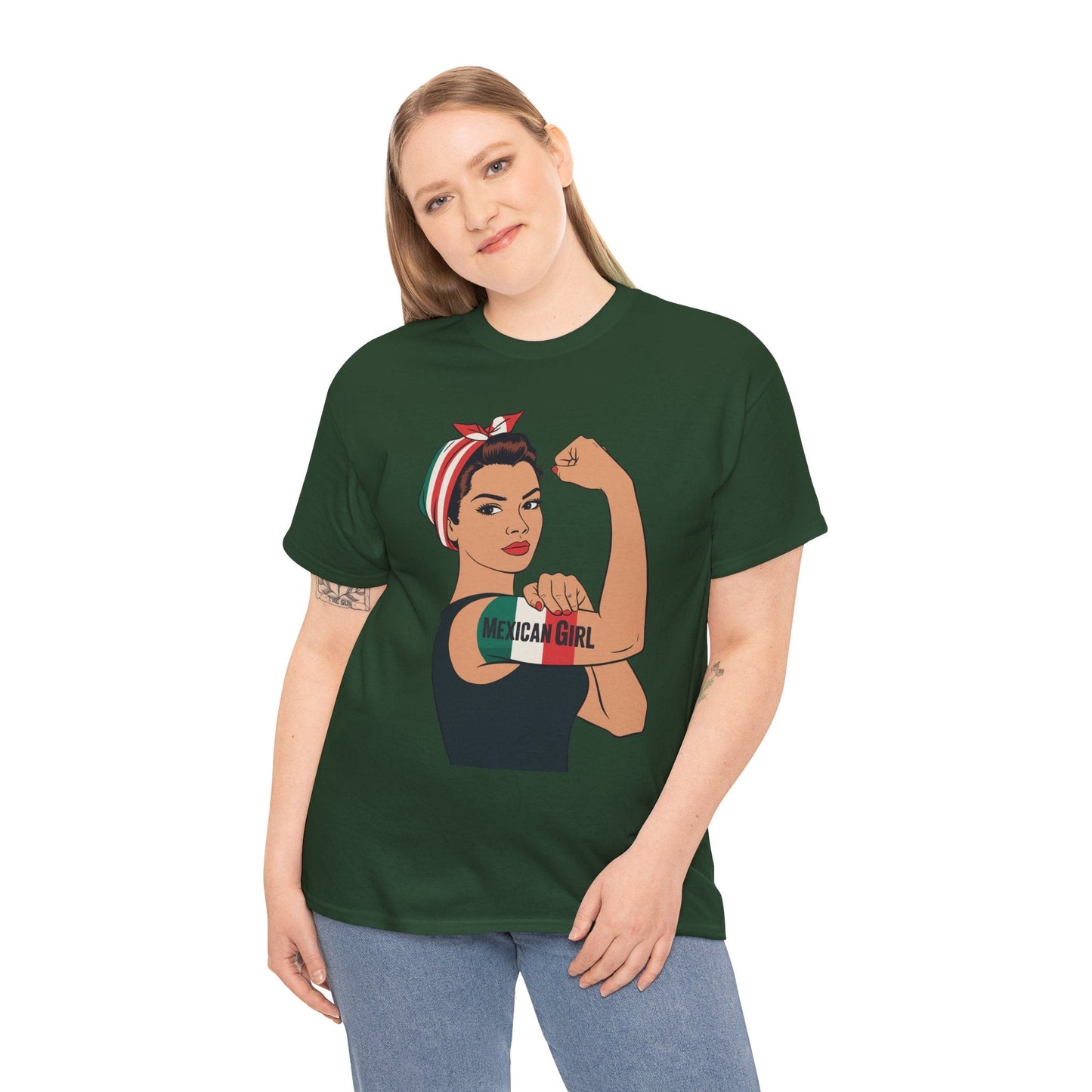 Mexican Girl Mujer Rosie Riveter Cinco De Mayo Fiesta T-Shirt Women