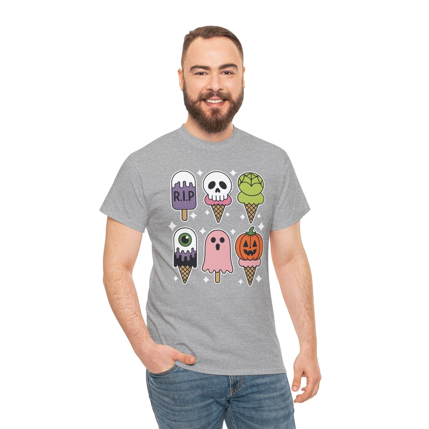 Horror Movie Summer Popsicle Halloween Ice Cream Summer-ween T-Shirt for Men Women