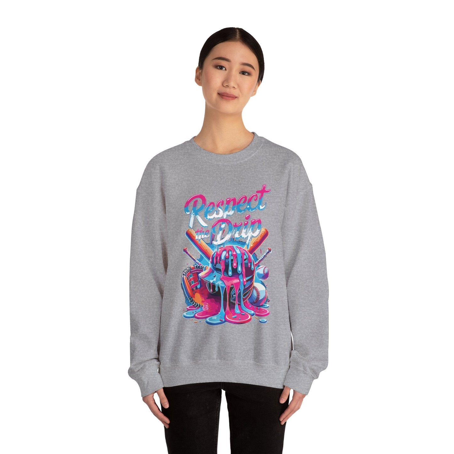 Baseball Drip For Boys Ice Cream Respect The Drip Baseball Sweatshirt