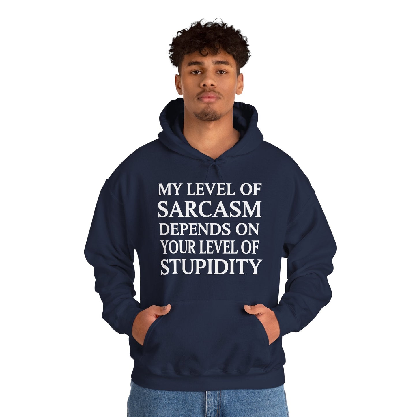 Funny Sarcastic Humor My Level of Sarcasm Sarcastic Quote Hoodie