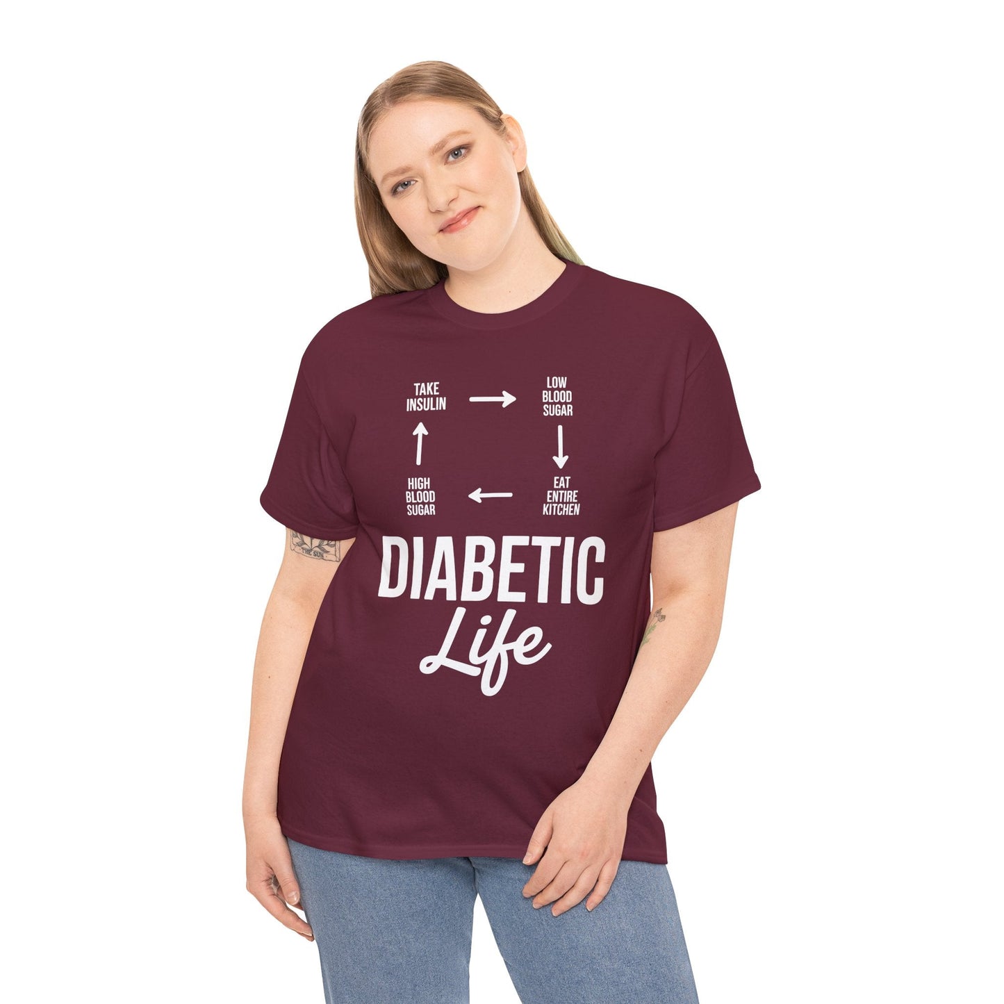 Funny Diabetic Type 1 Diabetes T1D Diabetes Awareness T-Shirt