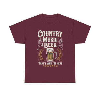 Vintage Country Music and Beer That's Why I'm Here Legends T-Shirt