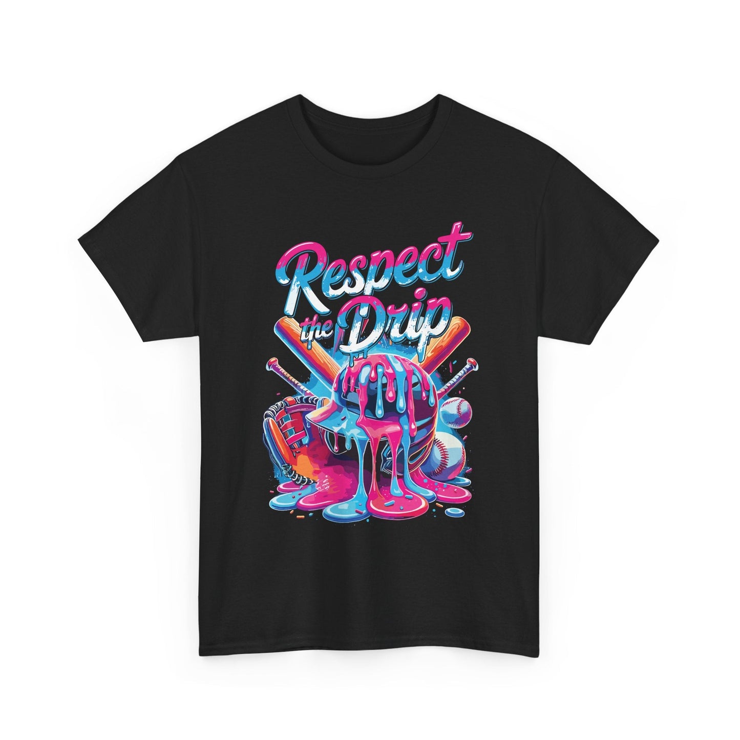 Baseball Drip For Boys Ice Cream Respect The Drip Baseball T-Shirt
