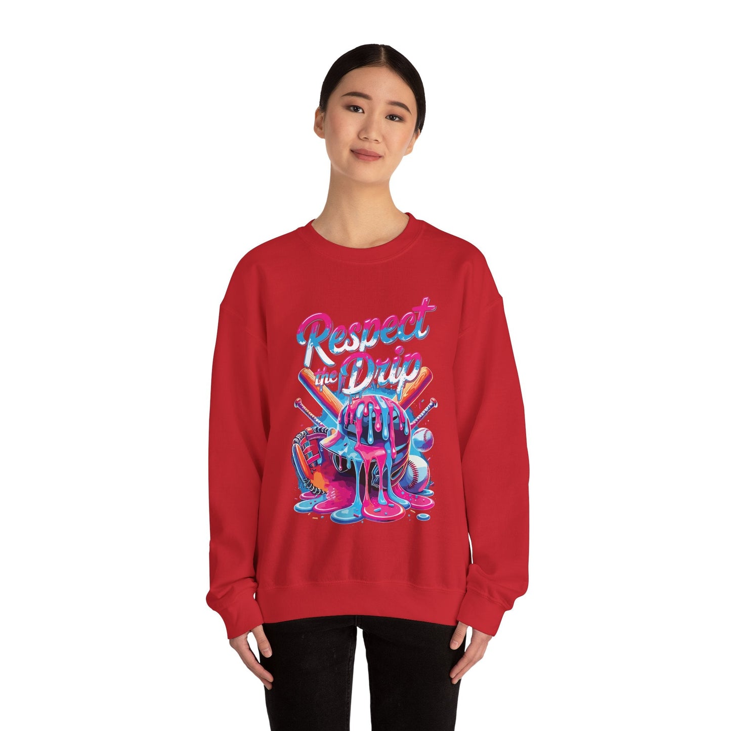Baseball Drip For Boys Ice Cream Respect The Drip Baseball Sweatshirt