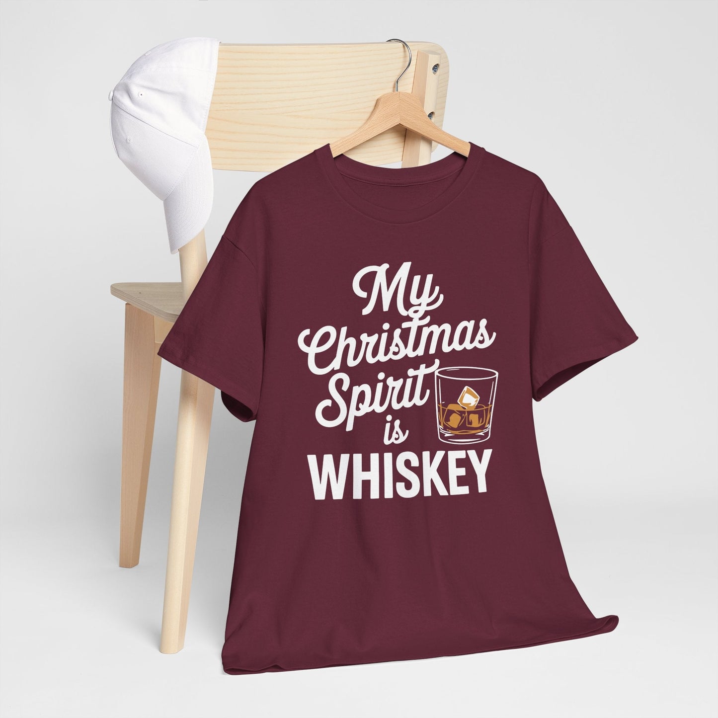 Funny Christmas Drinking Shirt Whiskey Liquor Drinker Saying T-Shirt