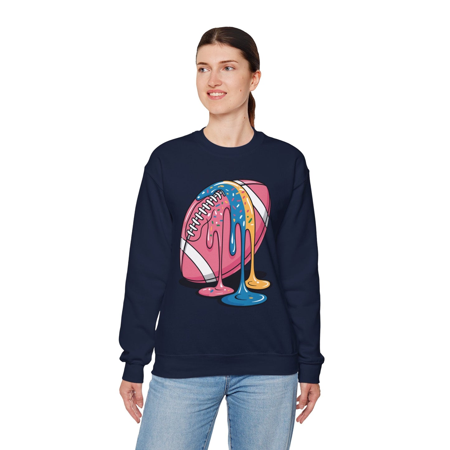 Football Drip For Lineman WR QB RB Ice Cream Sprinkles Sweatshirt