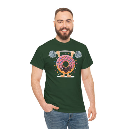 Funny Weightlifing Fitness Workout Gym Donut Lover T-Shirt
