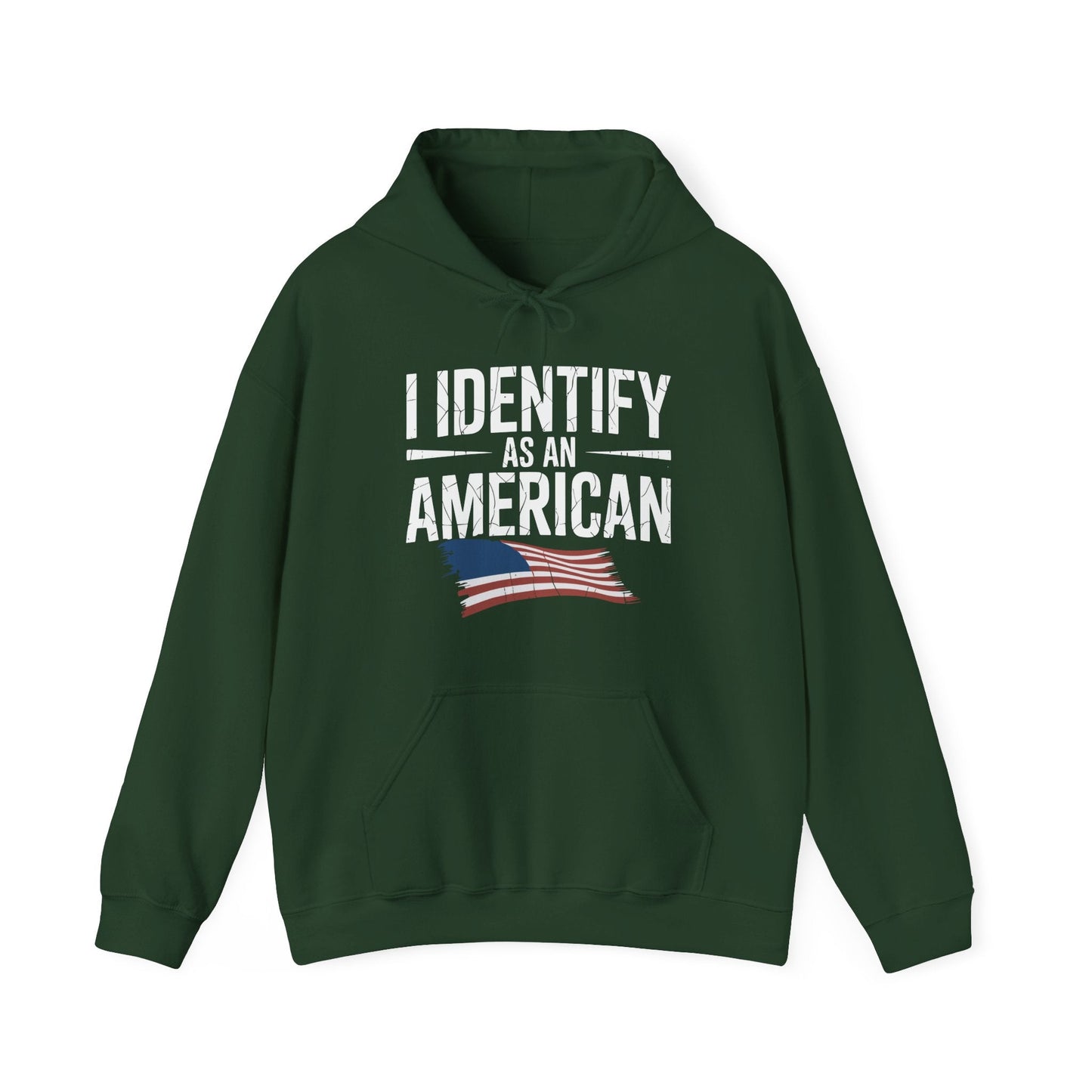 I Identify as an American No Identity Politics USA Hoodie