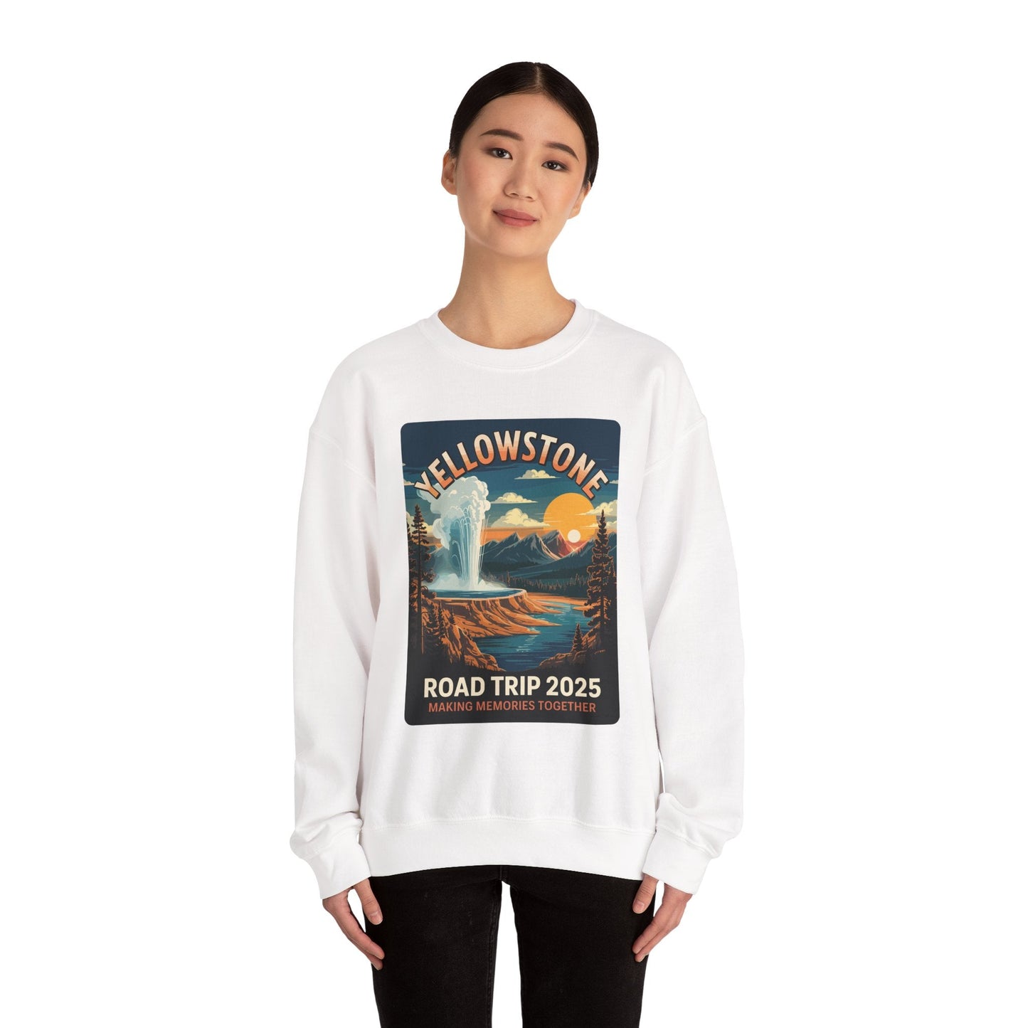 Yellowstone Family Road Trip 2025 National Park Outdoor Sweatshirt