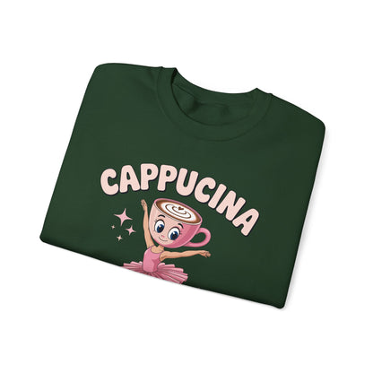 Funny Ballerina Cappuccina Coffee Dance Lovers Italian Meme Sweatshirt