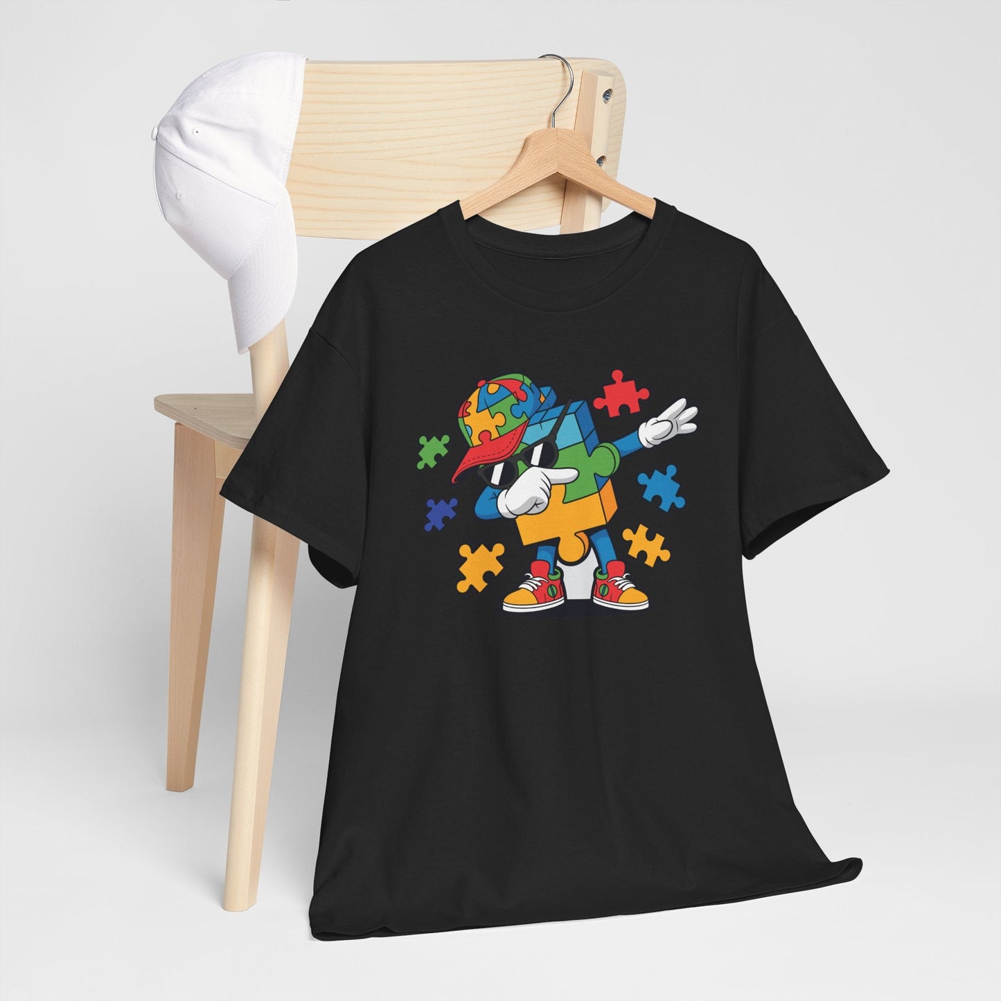Dabbing Puzzle Autism Awareness T-Shirt