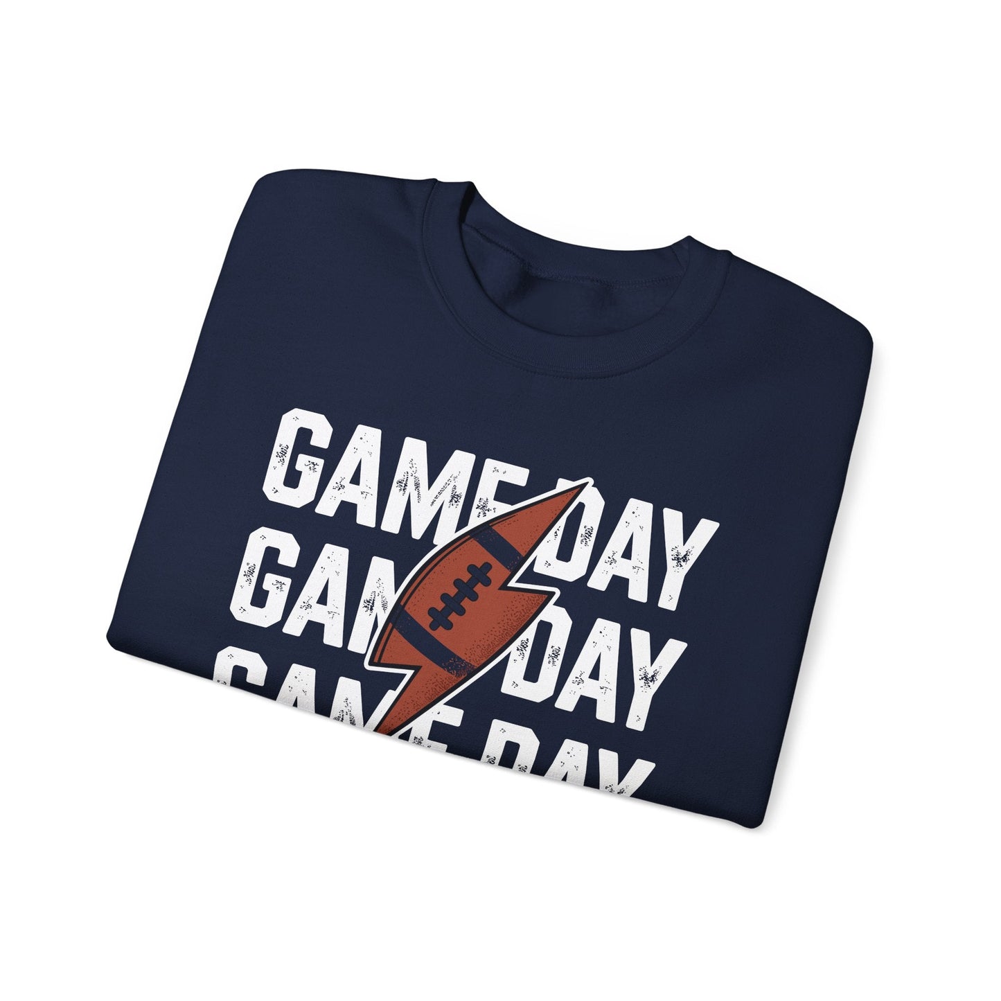 Vintage Game Day Football Lightning Bolt Funny Team Sport Sweatshirt