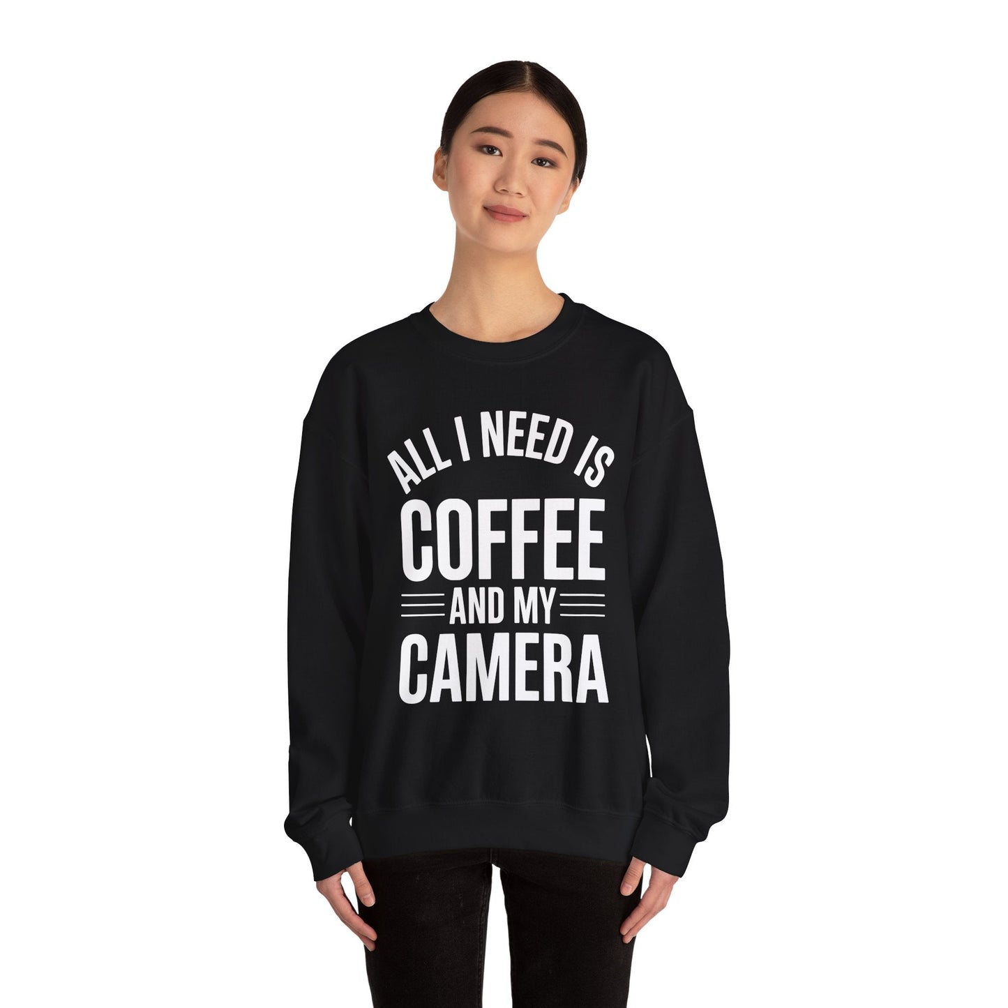 All I Need Is Coffee And My Camera Photography Gift Sweatshirt