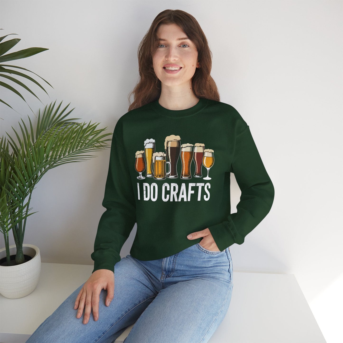 Craft Beer Vintage I Do Crafts Home Brew Art Sweatshirt