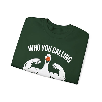 Who You Calling Silly Goose Funny Gym Meme Sweatshirt