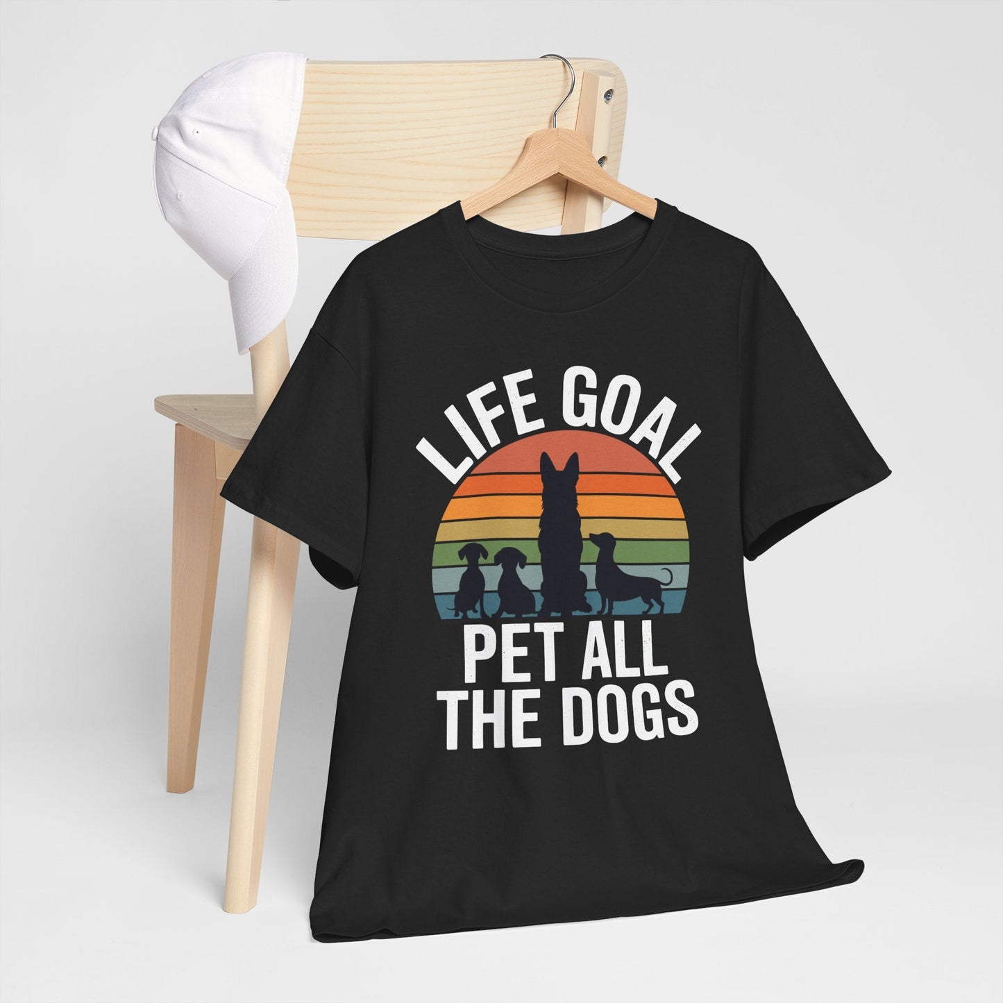Life Goal Pet All The Dogs Funny Dog T-Shirt