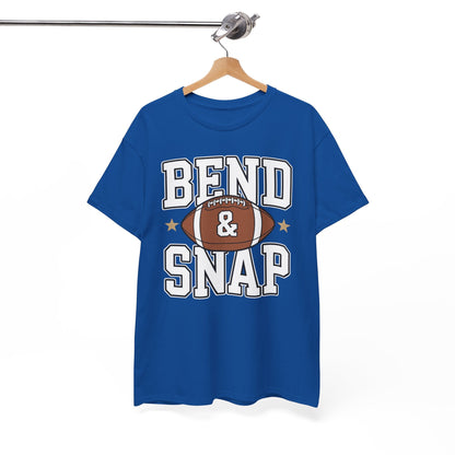 Funny Game Day Touchdown Season Cute Bend and Snap Football T-Shirt