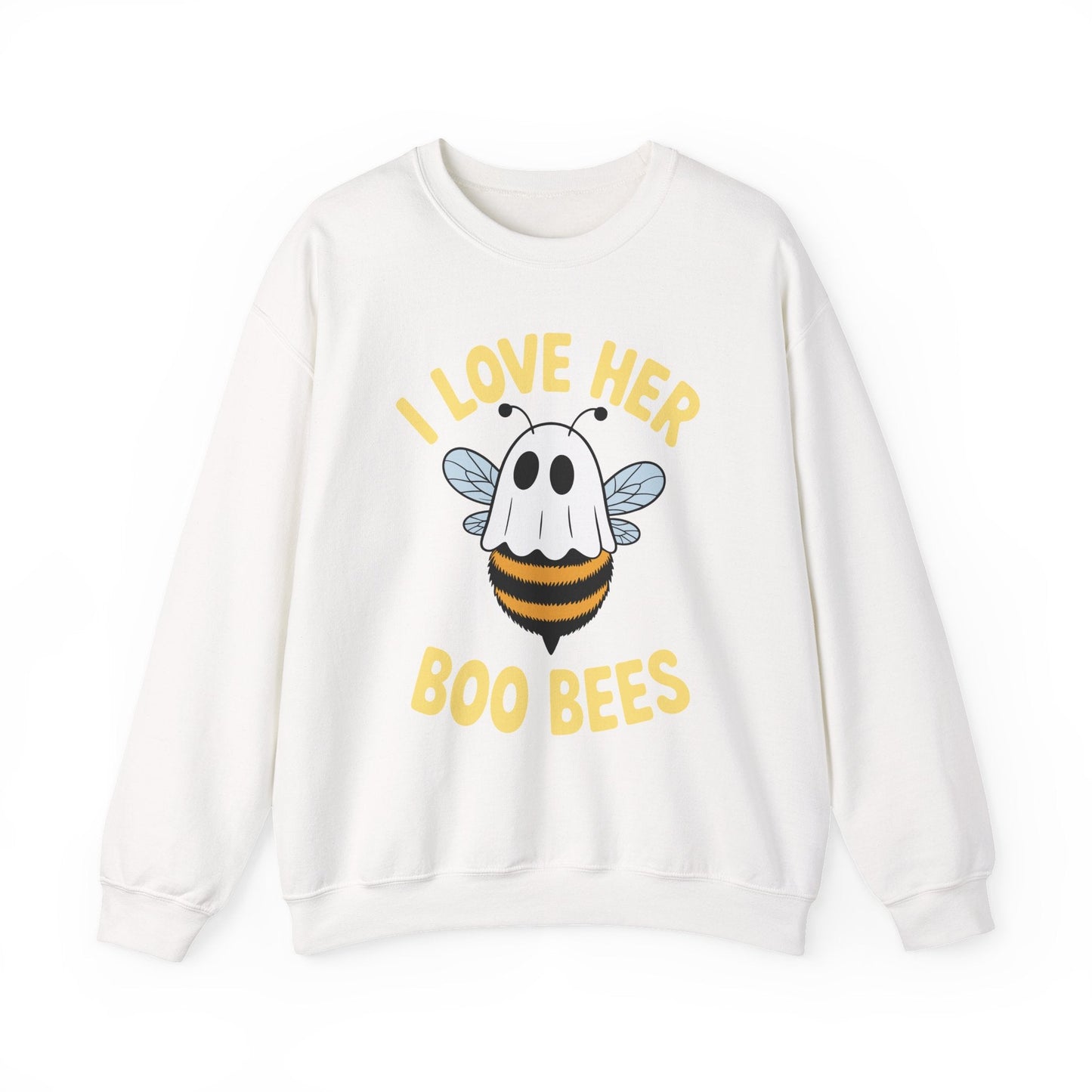 I Love Her Boo Bees Couples Halloween Adult Costume His Men Sweatshirt
