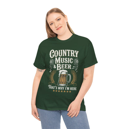 Vintage Country Music and Beer That's Why I'm Here Legends T-Shirt