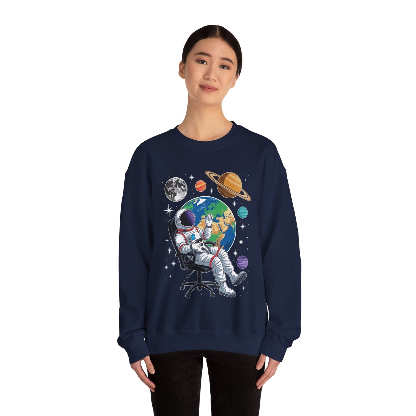 Astronaut Gamer Space Gaming System Planets Sweatshirt