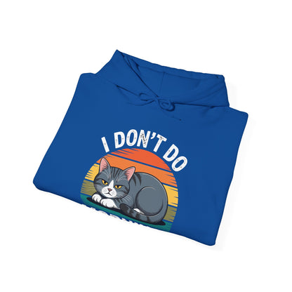 Funny Sleep Cat I Don't Do Morning Hoodie