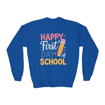 Happy First Day of School Pencil Teacher Cute Back to School Sweatshirt