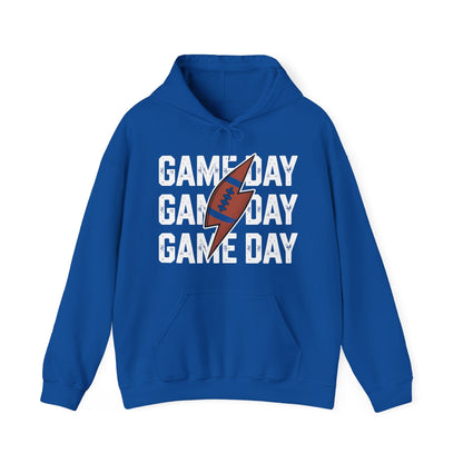 Vintage Game Day Football Lightning Bolt Funny Team Sport Hoodie