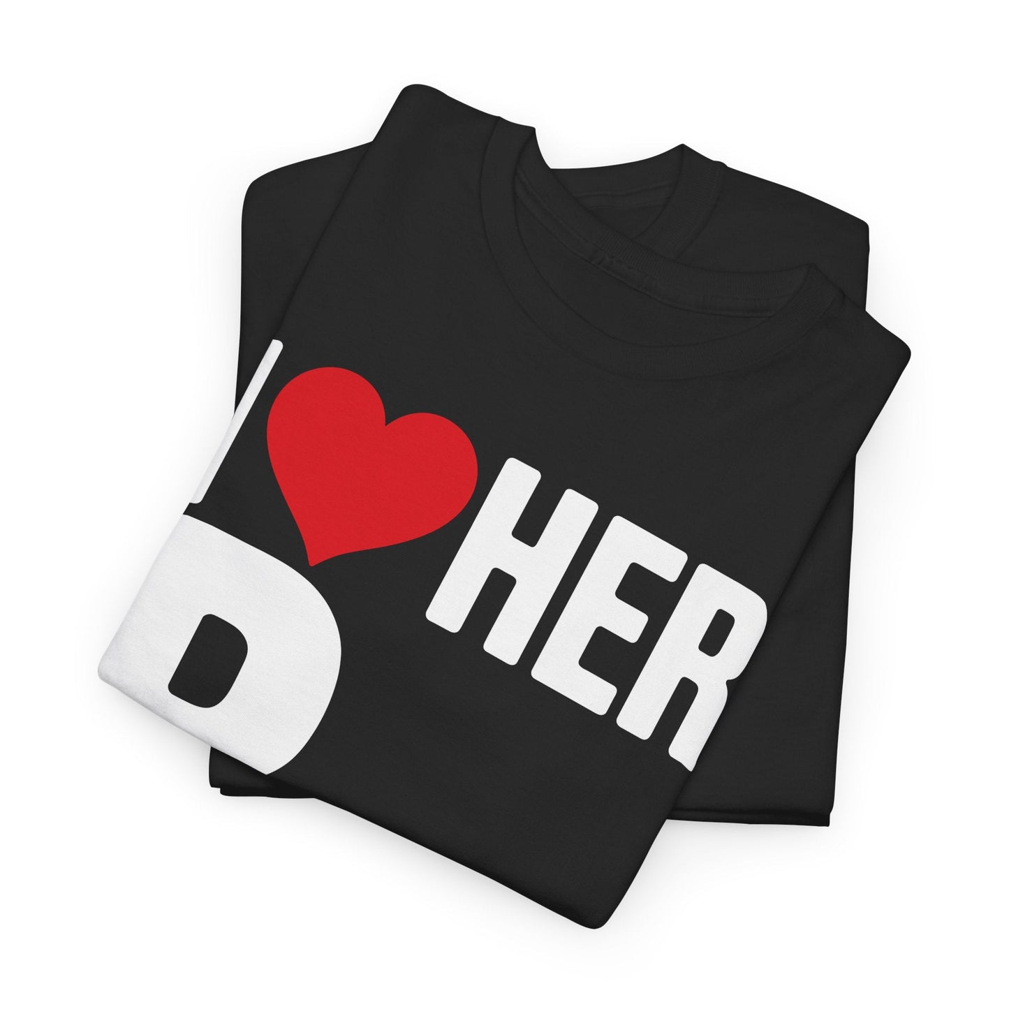 Funny Valentine's Day Couple Matching I Love Her Personality T-Shirt