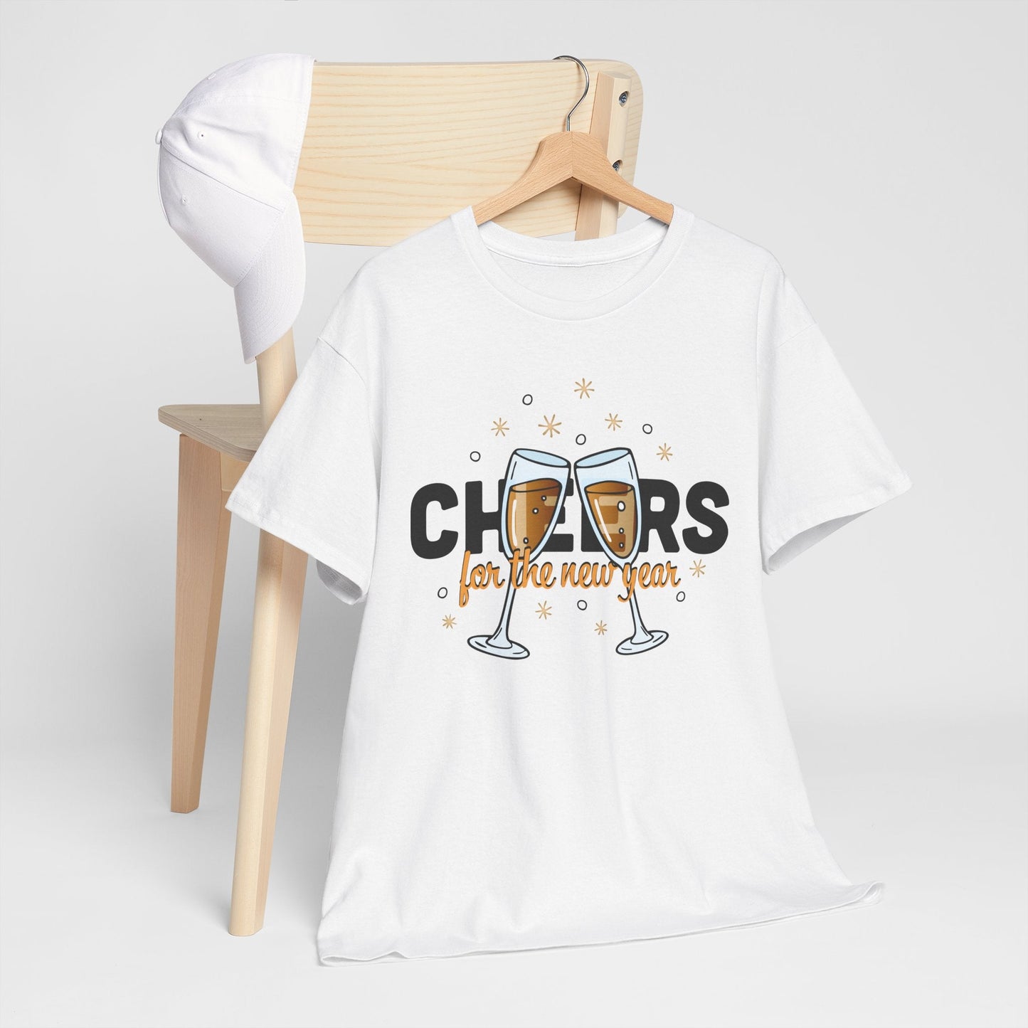 Happy New Year Cheers T-Shirt Festive New Year’s Eve Party Tee for Men and Women