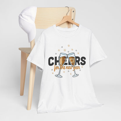Happy New Year Cheers T-Shirt Festive New Year’s Eve Party Tee for Men and Women