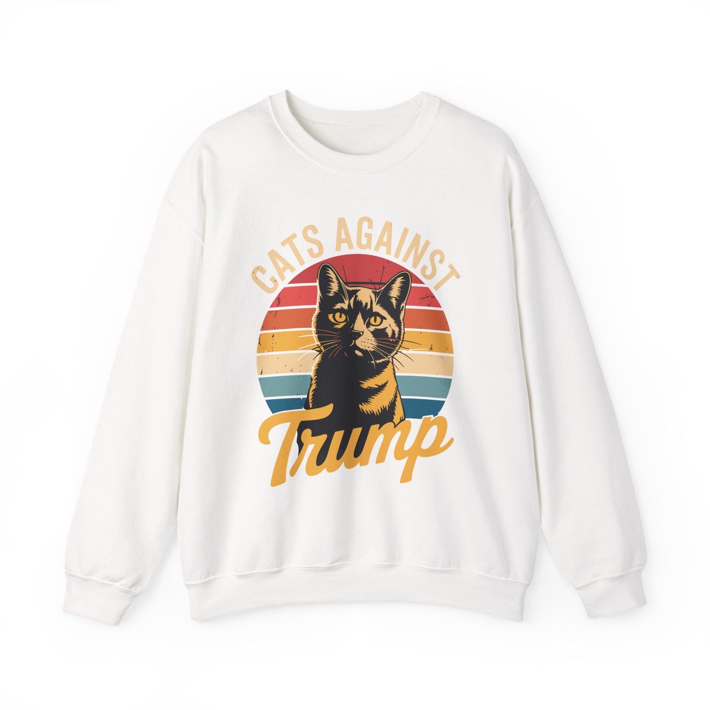 Cats Against Trump Funny Anti Trump Election Funny Cat Sweatshirt