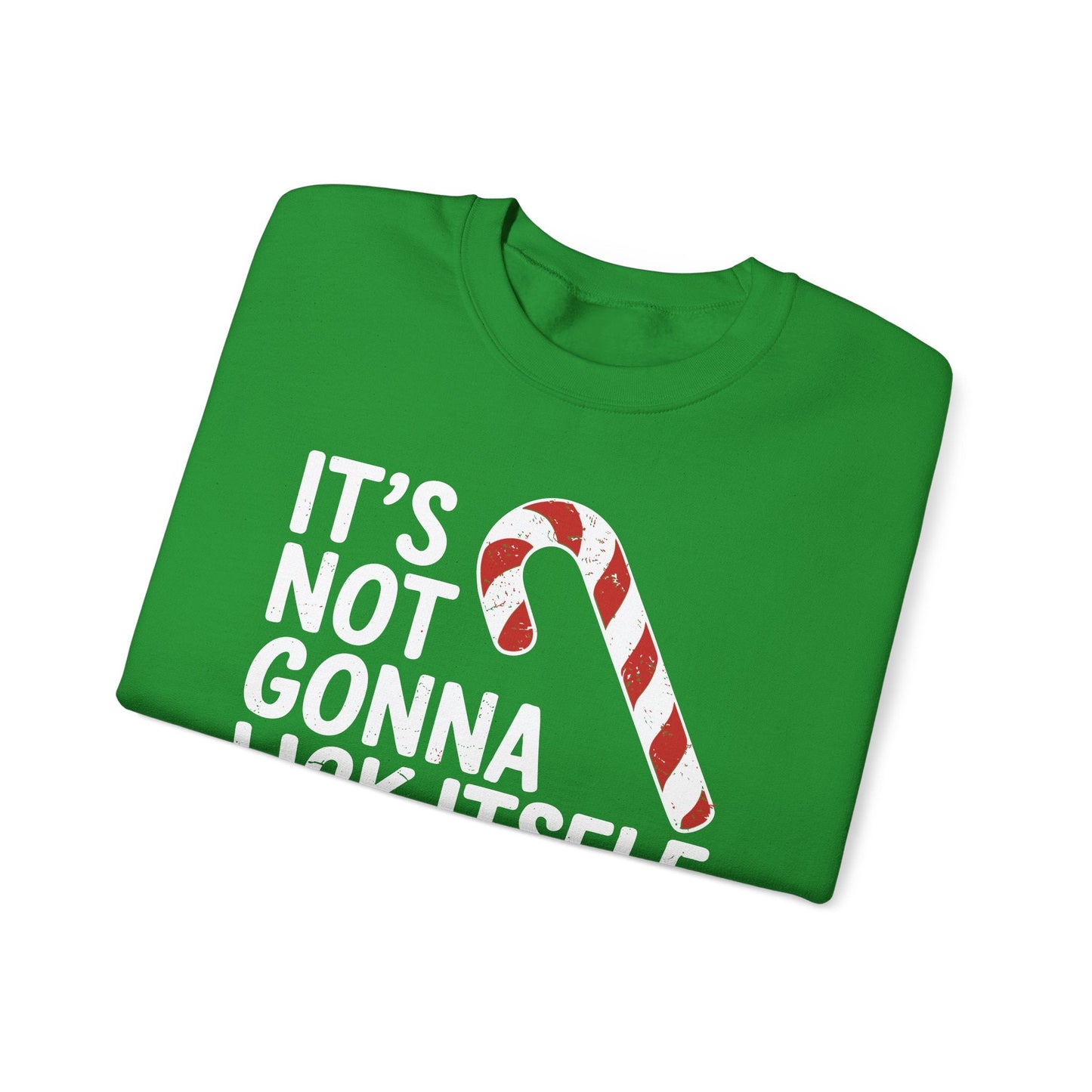 Funny Candy Cane Lick Itself Adult Christmas in July Gift Sweatshirt