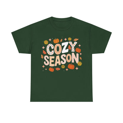 Cozy Season Autumn Fall Vibes Halloween Thanksgiving Pumpkin T-Shirt