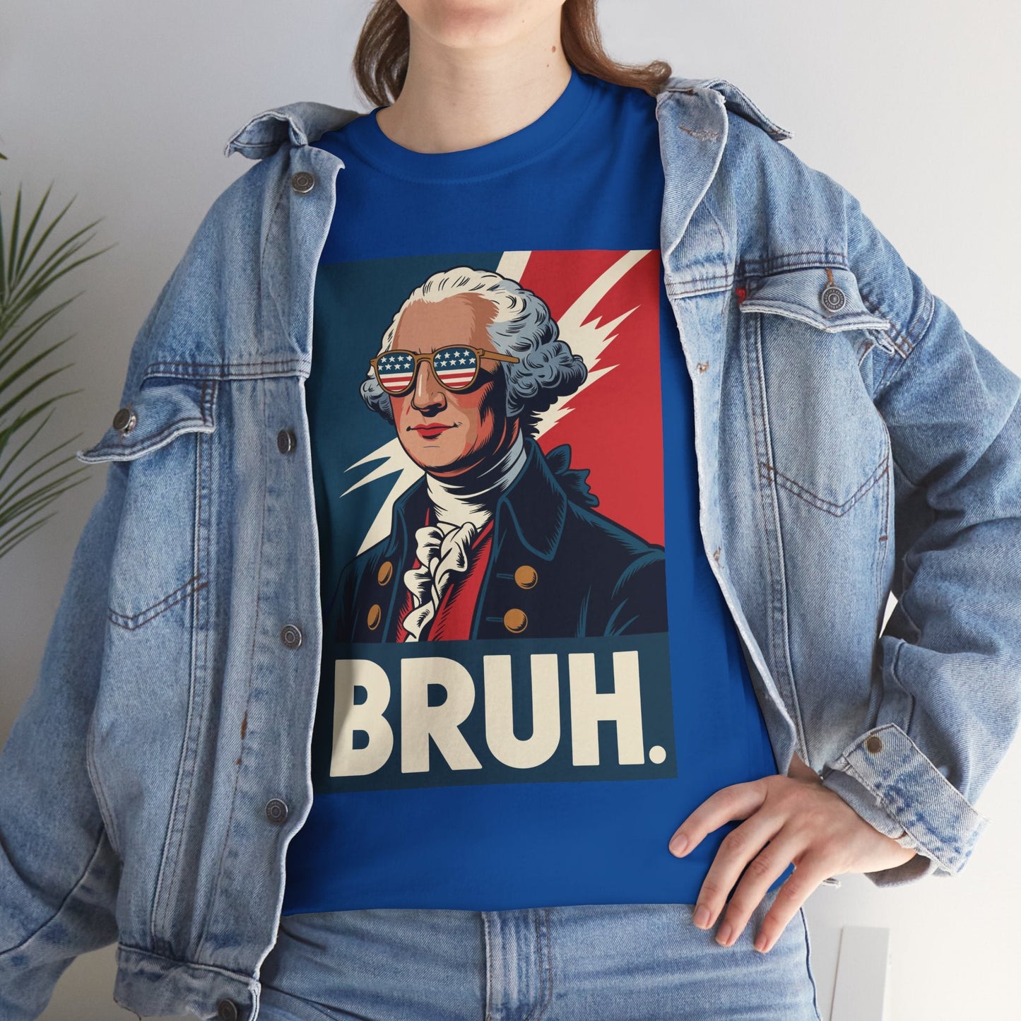 4th Of July 2025 George Washington Bruh. Meme Patriotic T-Shirt
