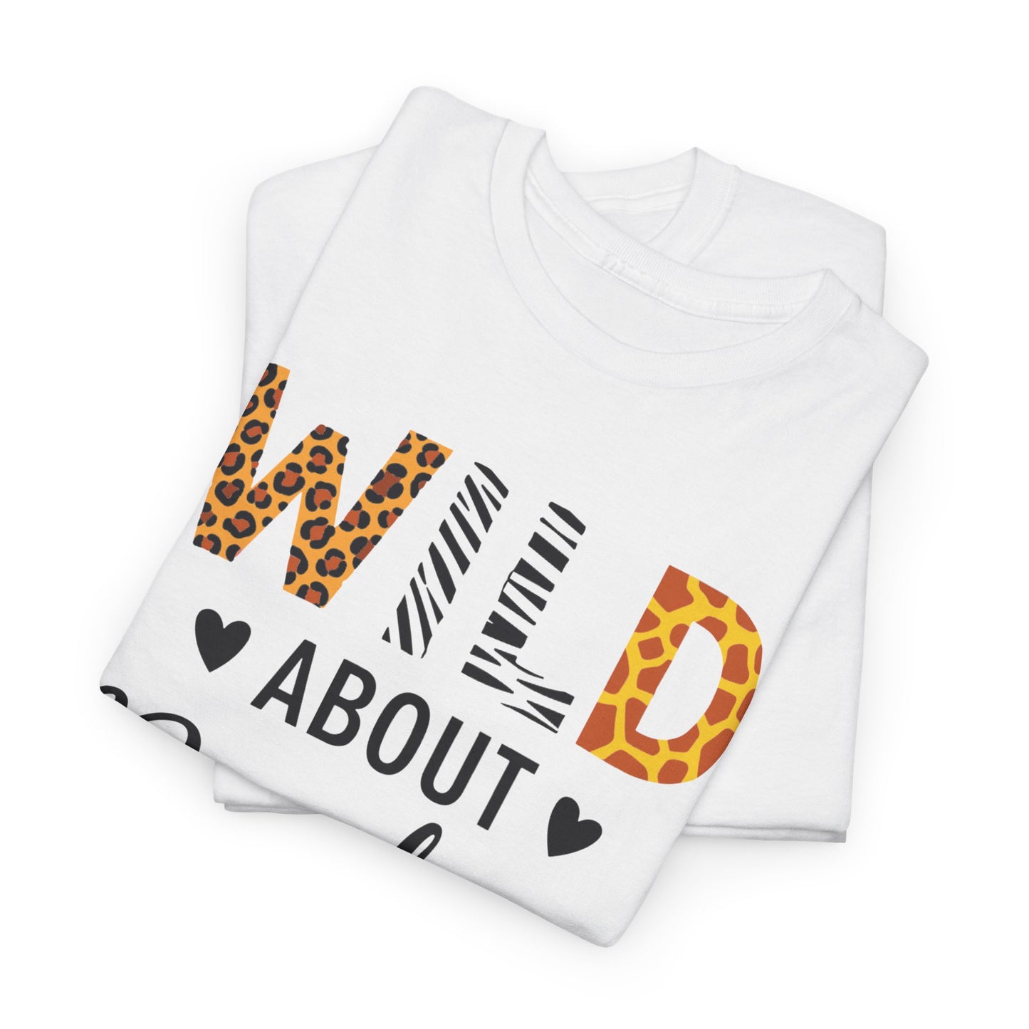 Wild About Reading Funny Book Lover Bookworm Library Day T-Shirt
