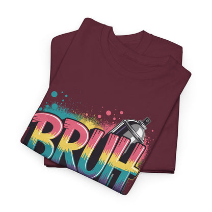 Bruh Graffiti Funny Saying Street Art Meme Men Boys T-Shirt