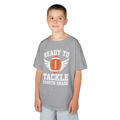 Ready To Tackle Fourth Grade Back To School Football T-Shirt