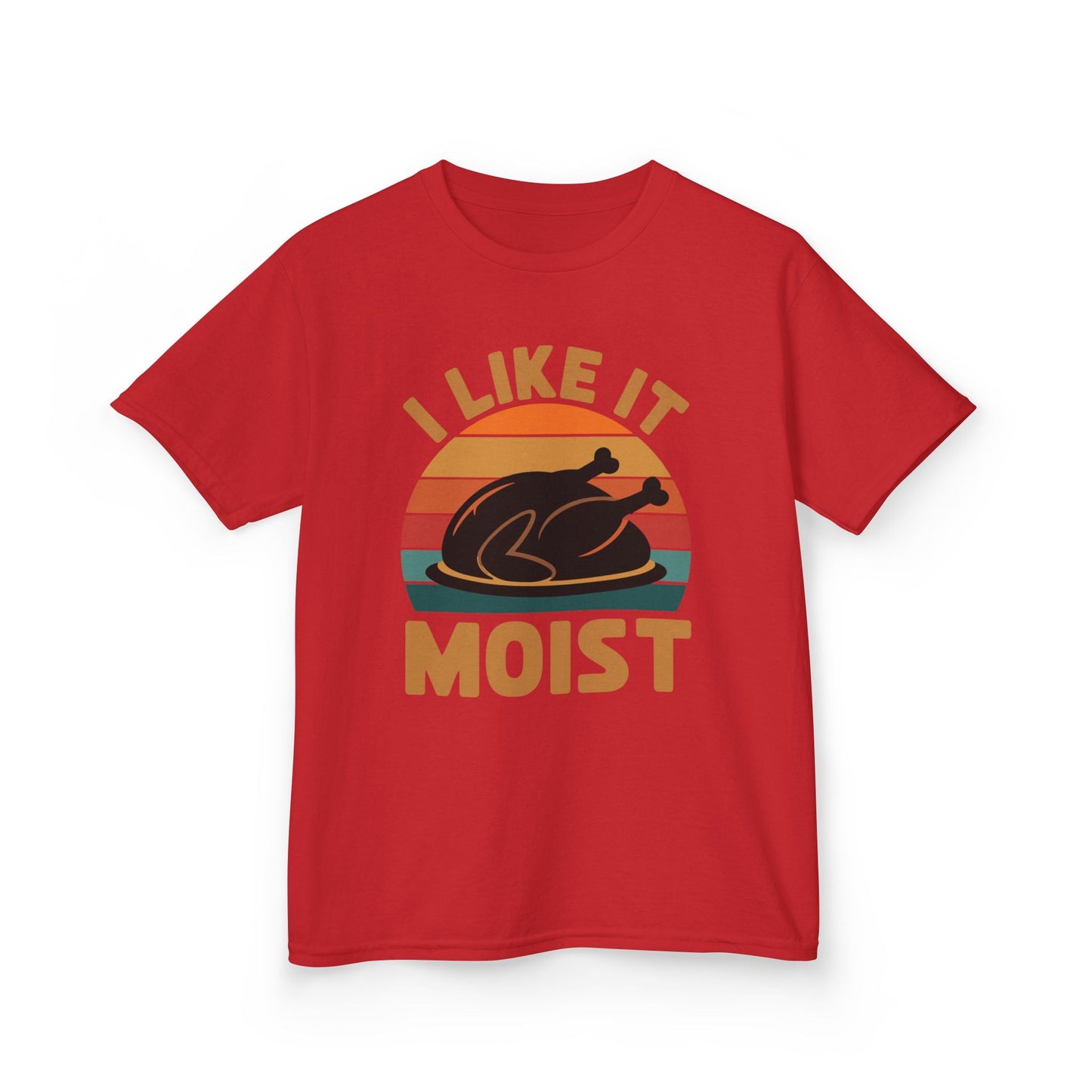 I Like It Moist Unisex Kids Black Thanksgiving T-Shirt