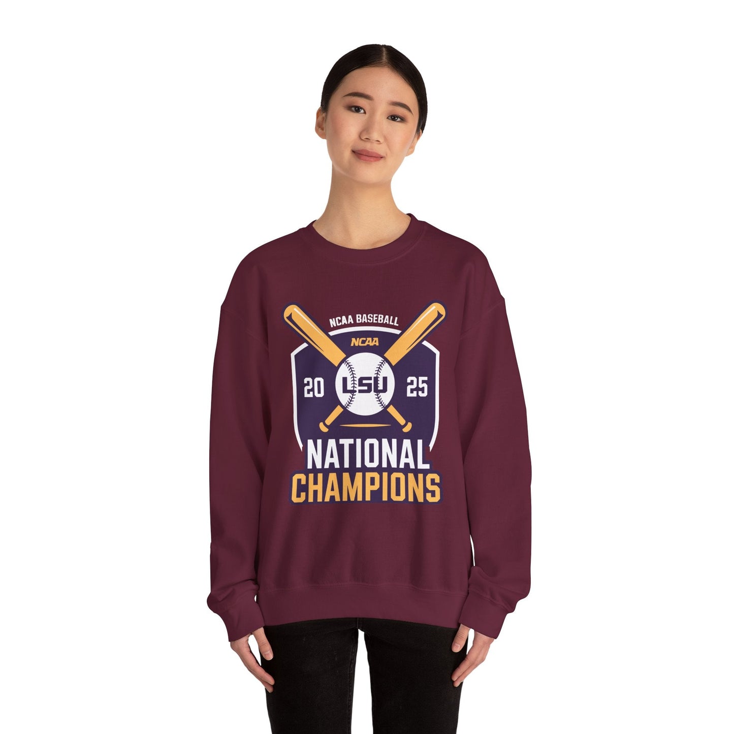 LSU Baseball 2025 National Champions Logo Sweatshirt
