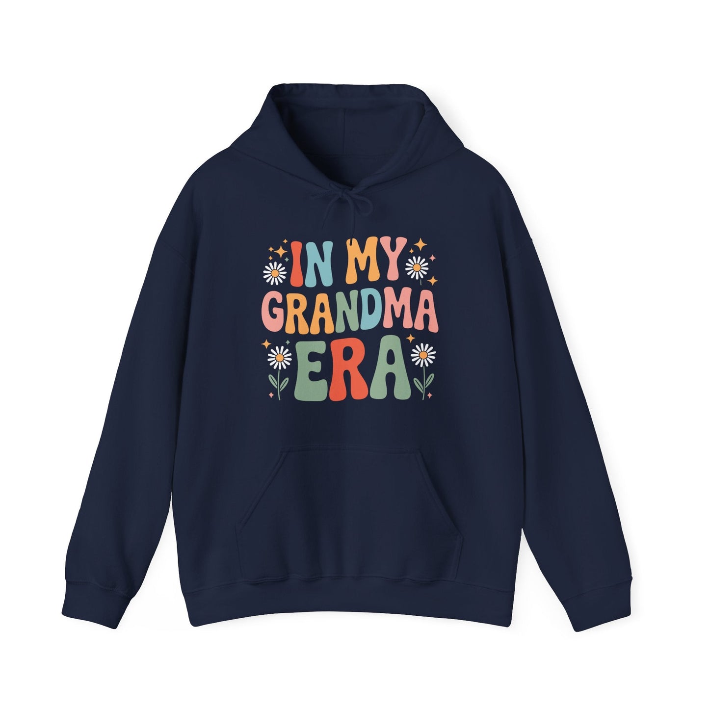 In My Grandma Era Funny Sarcastic Groovy Retro Mothers Day Hoodie