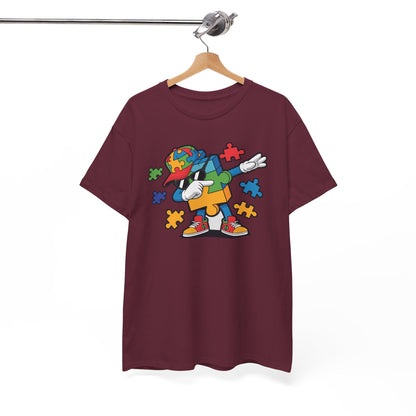 Dabbing Puzzle Autism Awareness T-Shirt